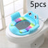 Baby Children Toilet Seat Toilet with frog design and non-slip pads for comfort and safety.