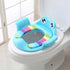 Baby Children Toilet Seat Toilet in blue with frog design, comfortable and safe for toddlers, adjustable non-slip pads.